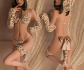 Fluffy Bra and Panty Set
